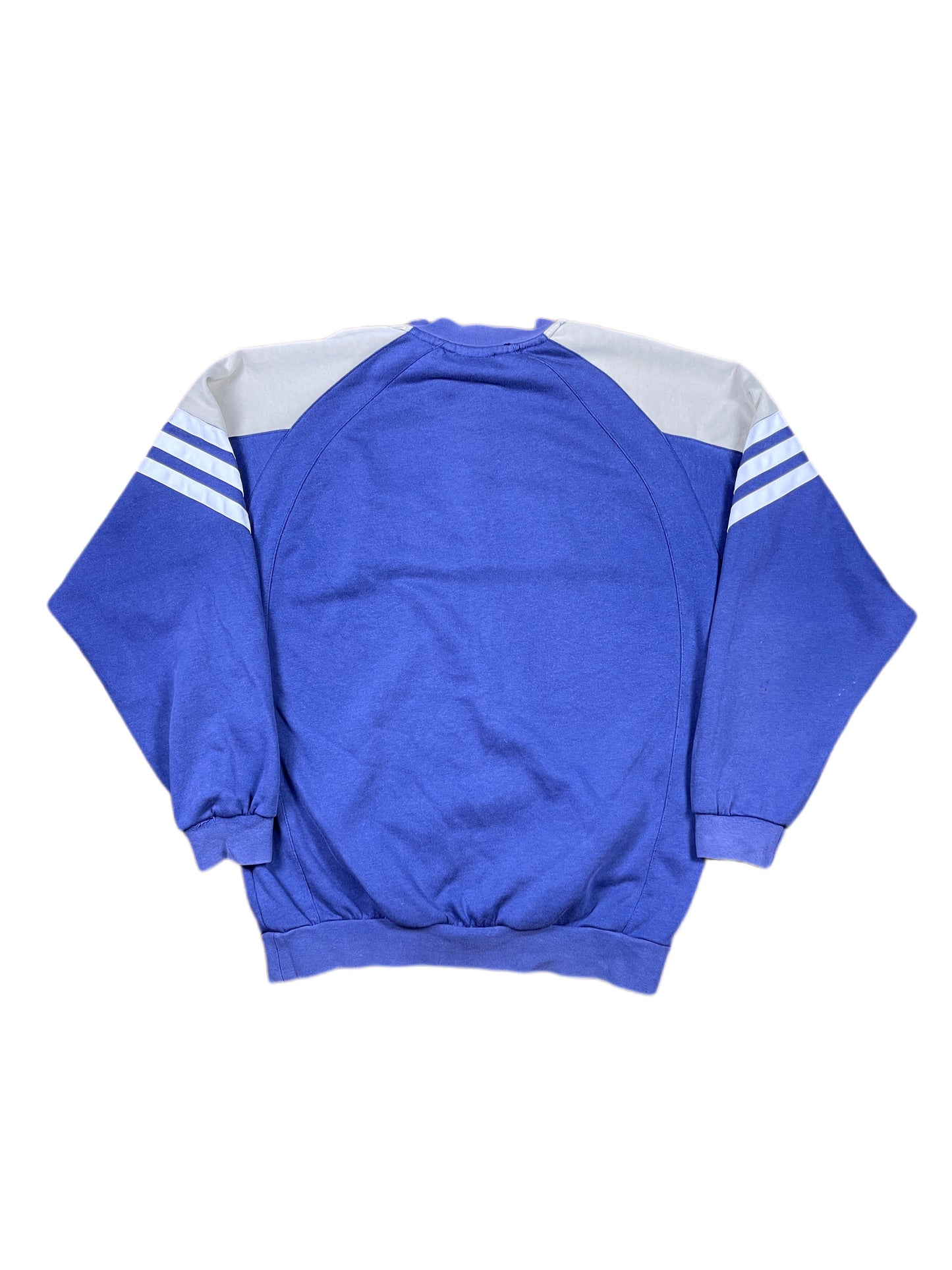 Vintage Adidas 2000 Sweatshirt Gray Navy - S