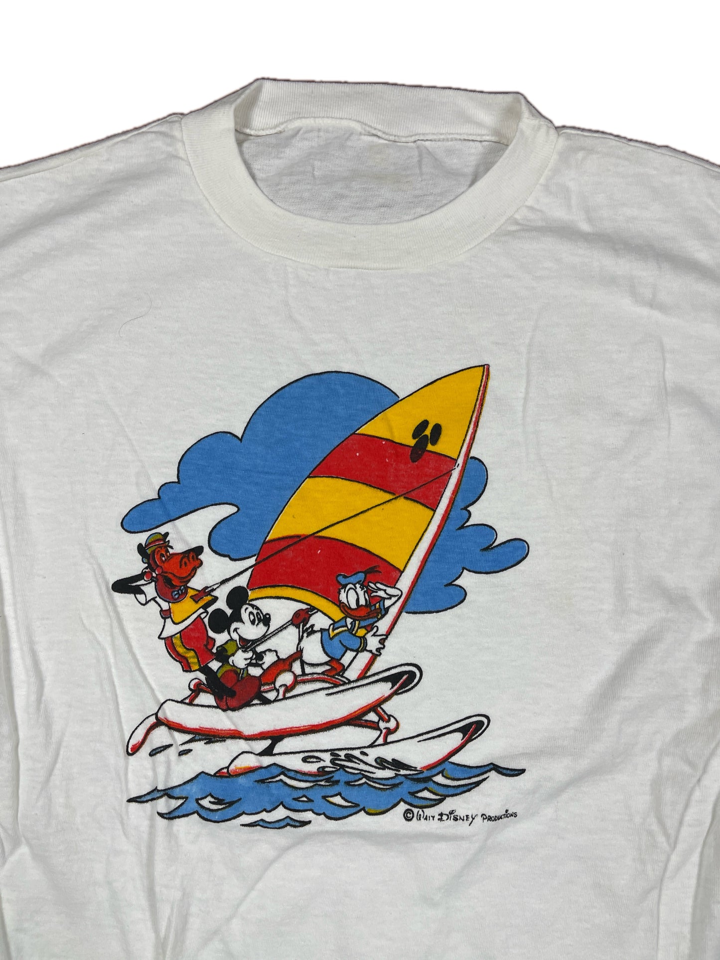 Vintage Disney Print T-Shirt White - S/M