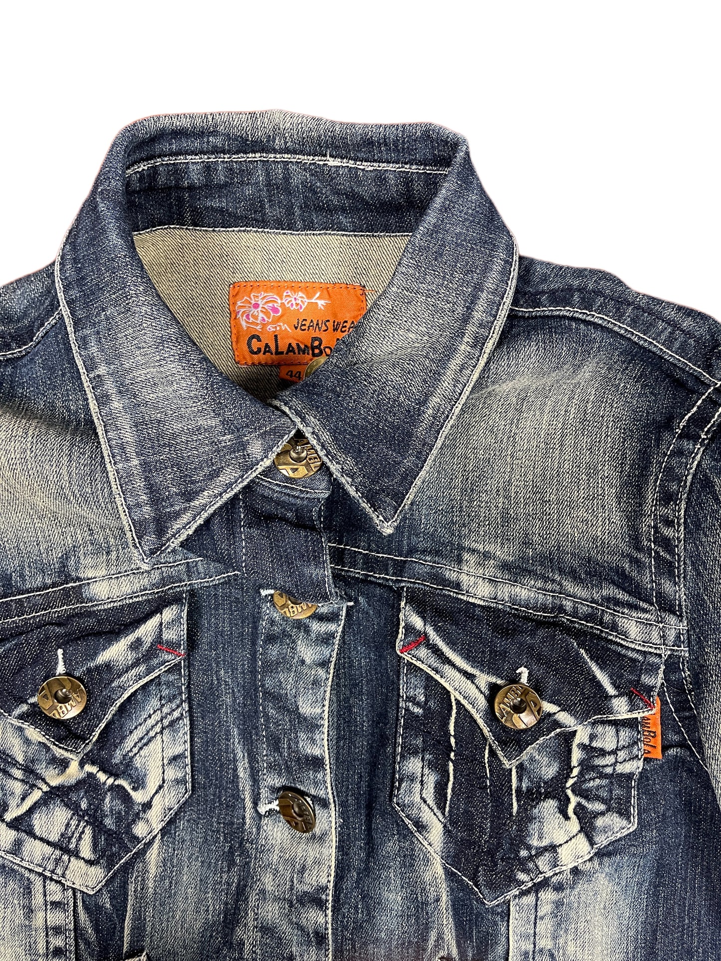 Y2k Calambola Denim Jacket Blue - XXL