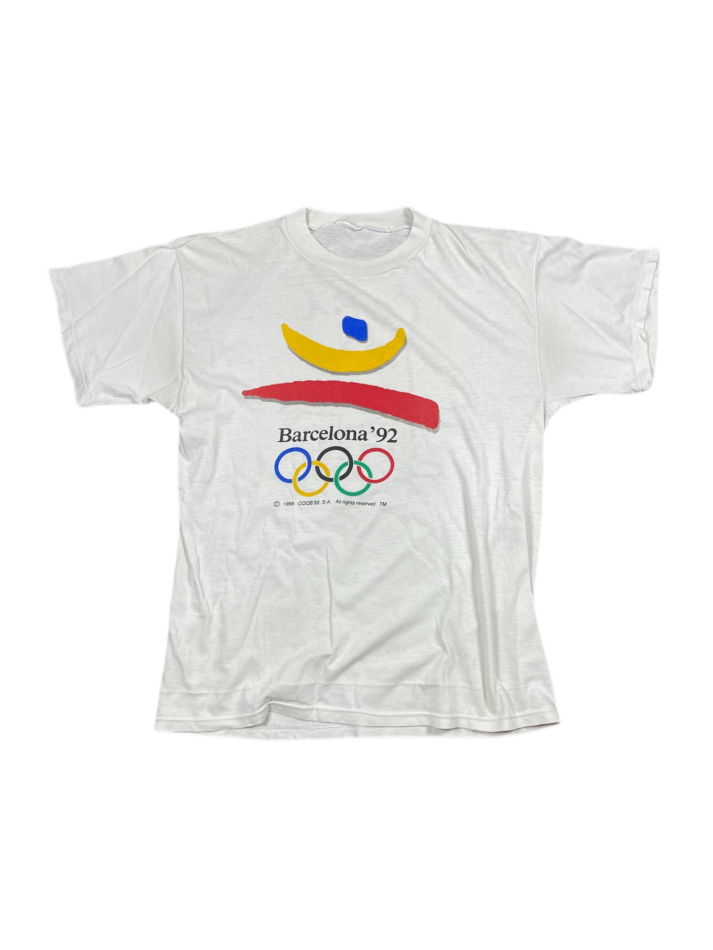 VIntage Cobi Olimpic Barcelona 1992 T-Shirt white - L/XL