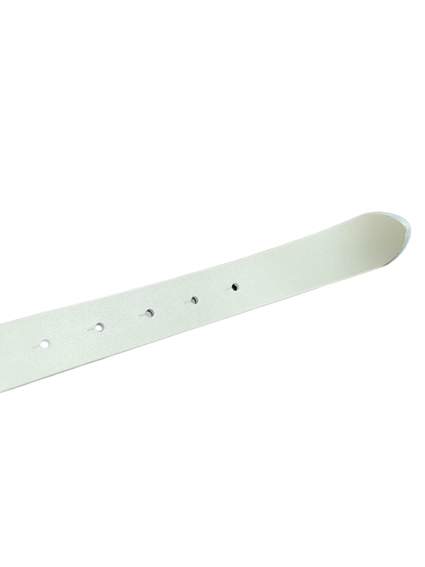 Y2k Playboy Leather Belt White 2004