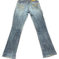 Y2k Seven Low Waist Boot Cut Denim Pants Blue XS