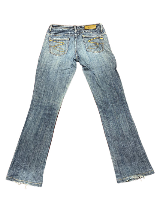 Y2k Seven Low Waist Boot Cut Denim Pants Blue XS