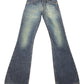 Vintage Levi's Flared Low Waist Denim Pants Blue - S/M