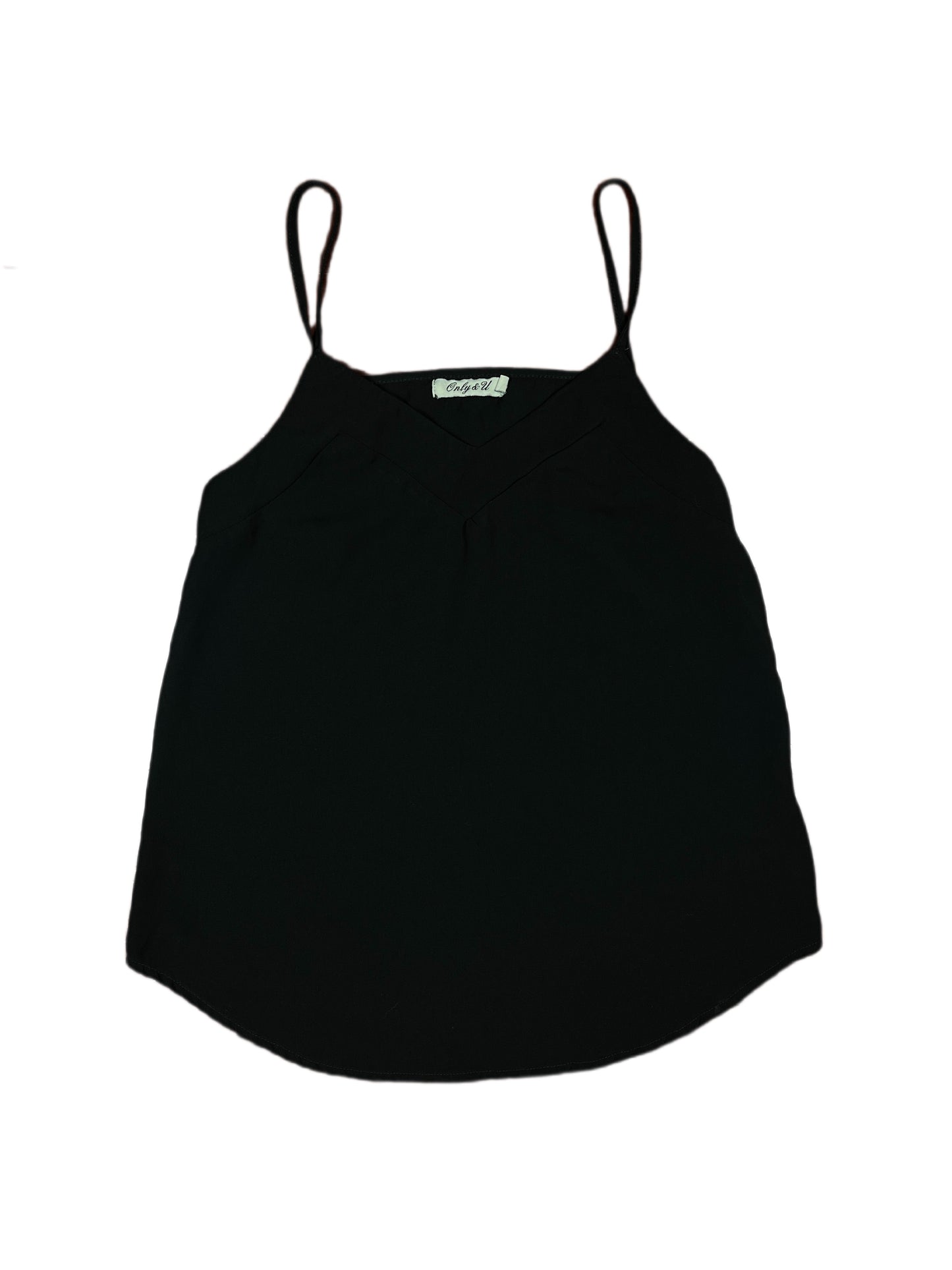 Y2k Only & U Sleeveless Top Black - S