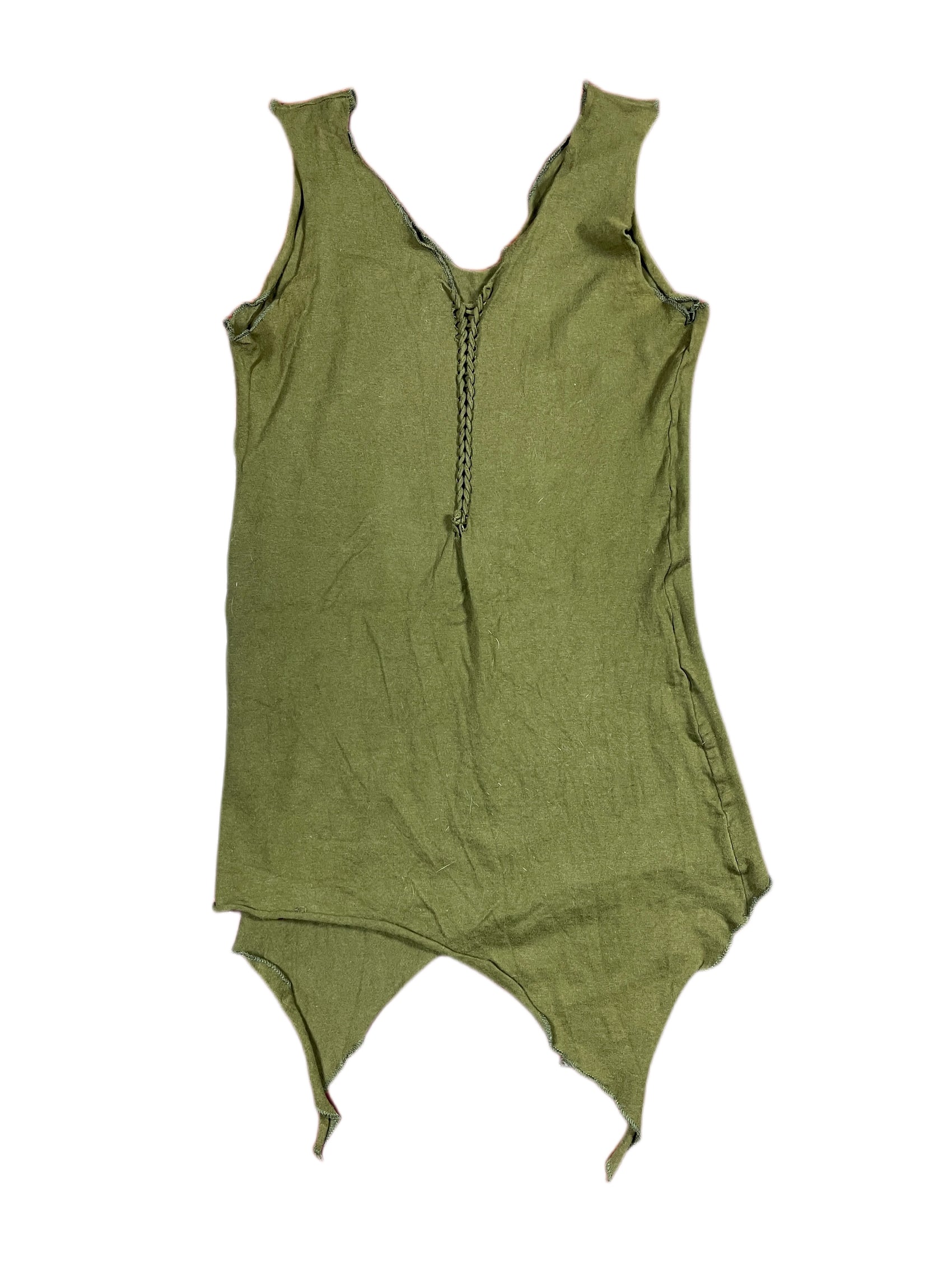 Y2k Dindia Sleeveless Top Khaki - S/M