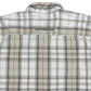 Y2k Quicksilver Long Sleeve Shirt Checkered Cream Beige - S