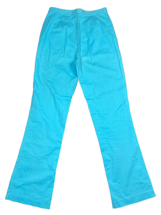 Vintage Thomas Burberry Flared Cloth Pants Baby Blue - L