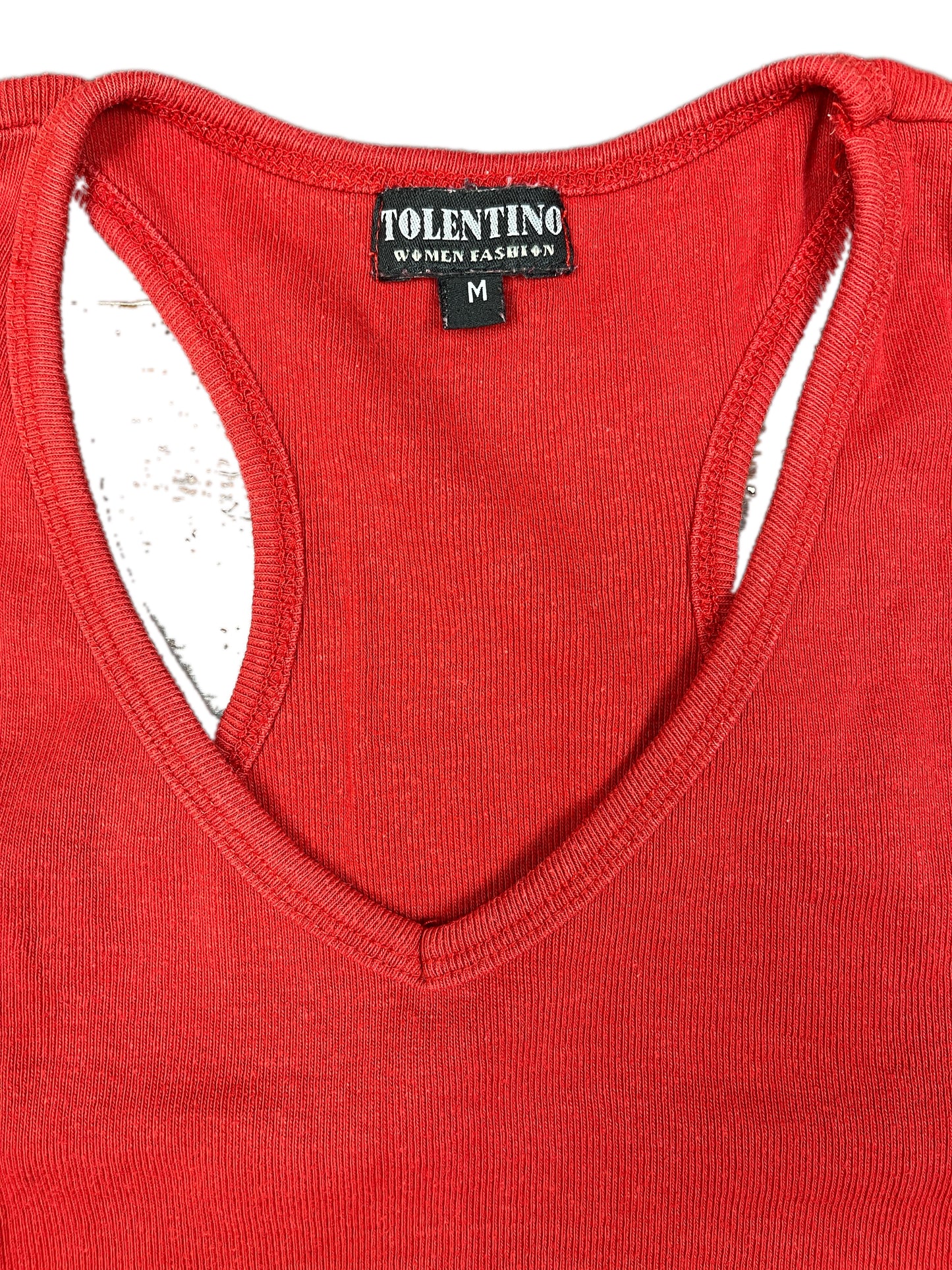 Vintage Tolentino Sleeveless Top Red - M