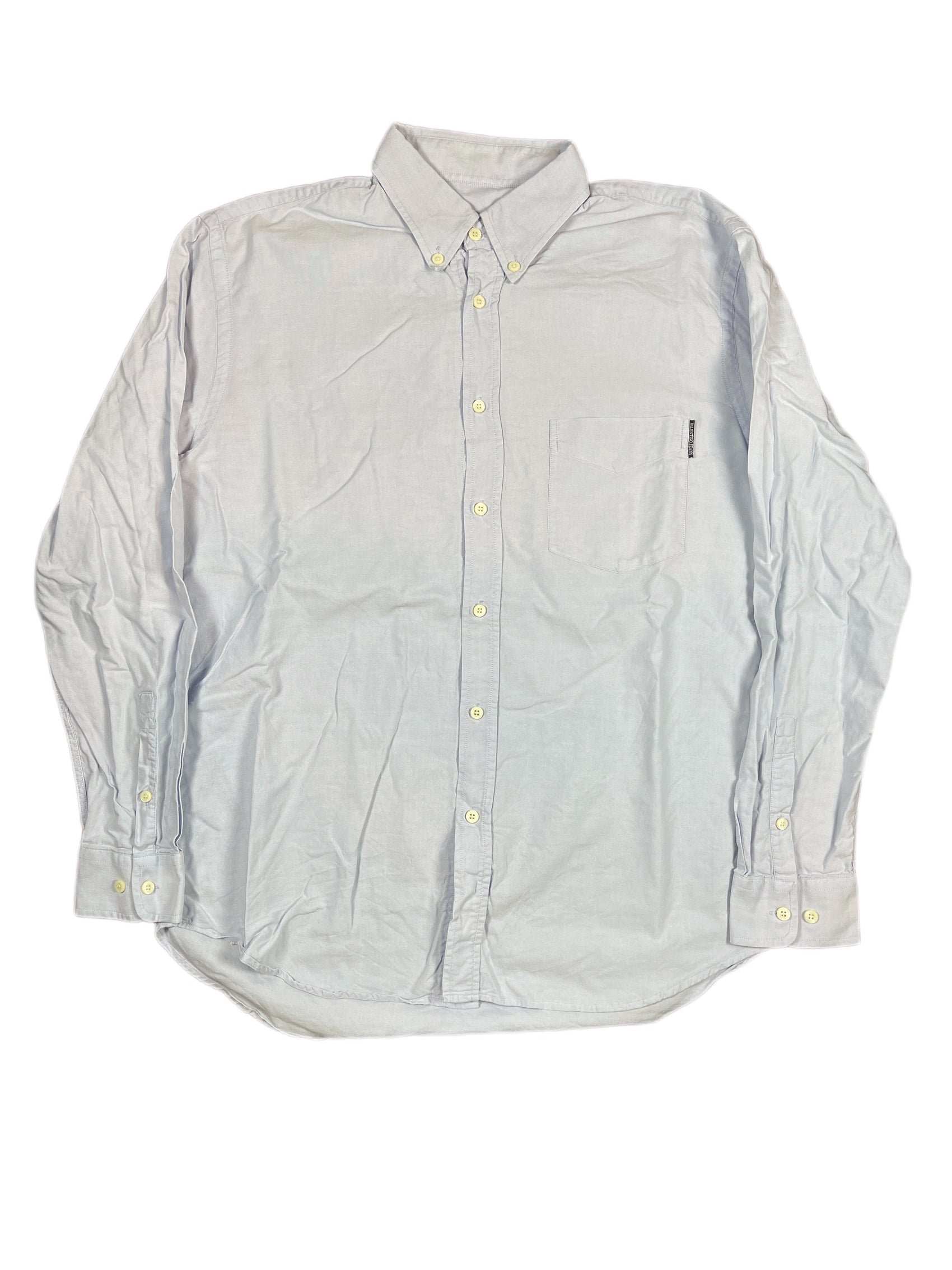 Vintage Valentino Jeans Long Sleeve Shirt Blue - XXL