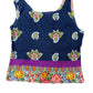 Y2k Natura Sleeveless Top Navy - S
