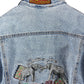 Vintage 1989 Indiana Jones Denim Jacket Passage to India Blue - XS