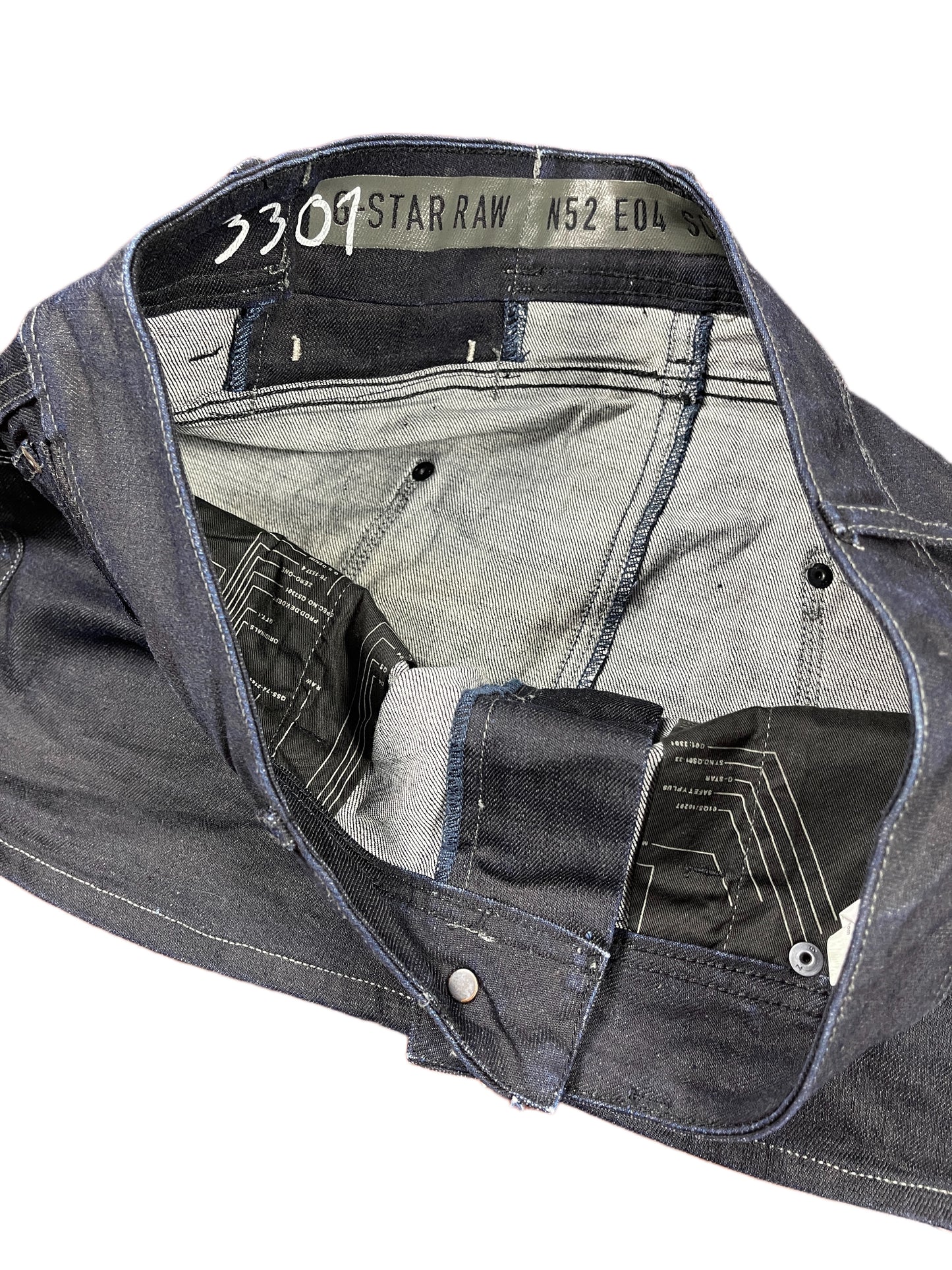 Y2k G-Star Raw Low Waist Mini Skirt Black - L