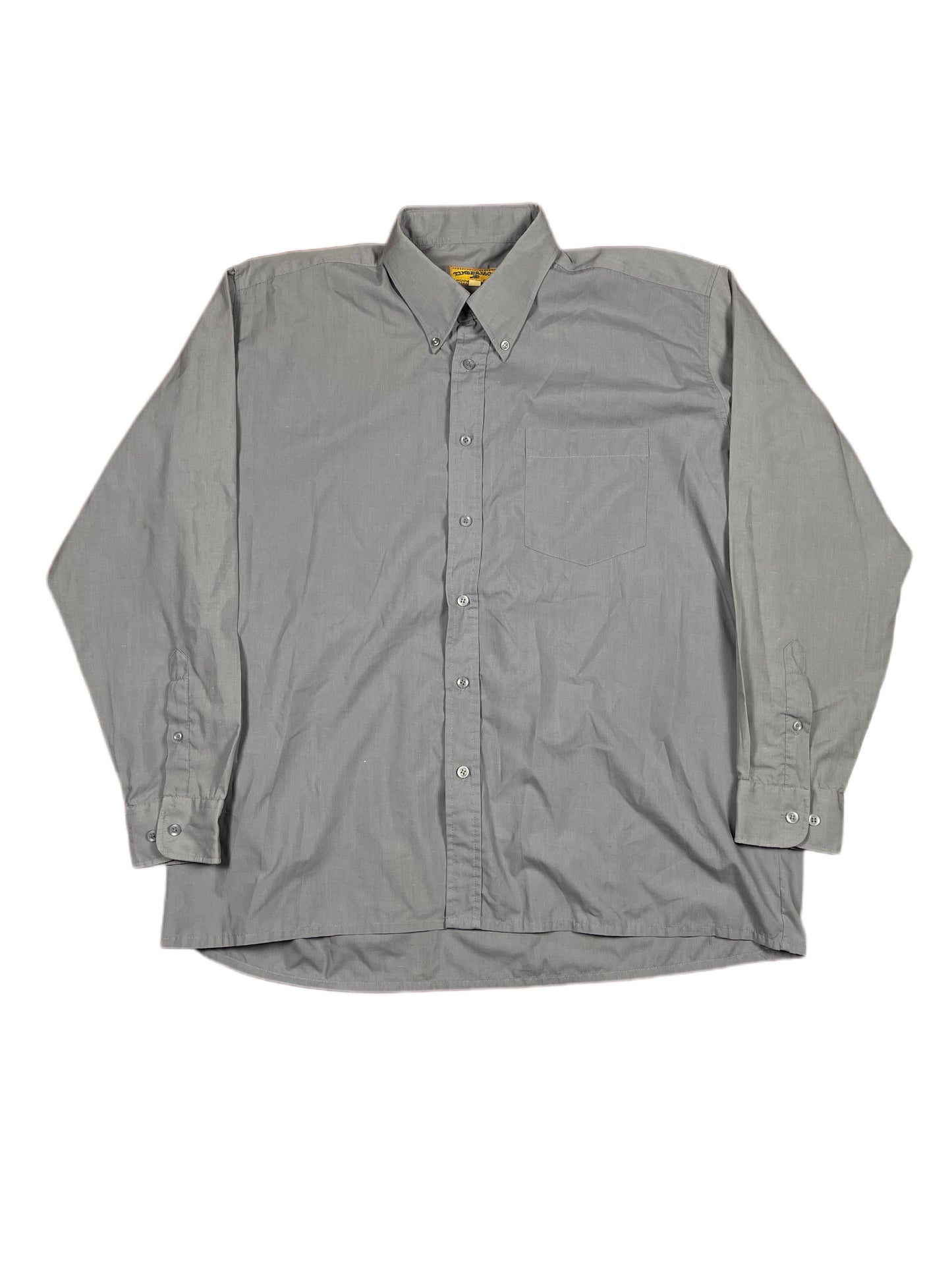 Vintage Timberjack Long Sleeve Shirt Gray - XXL