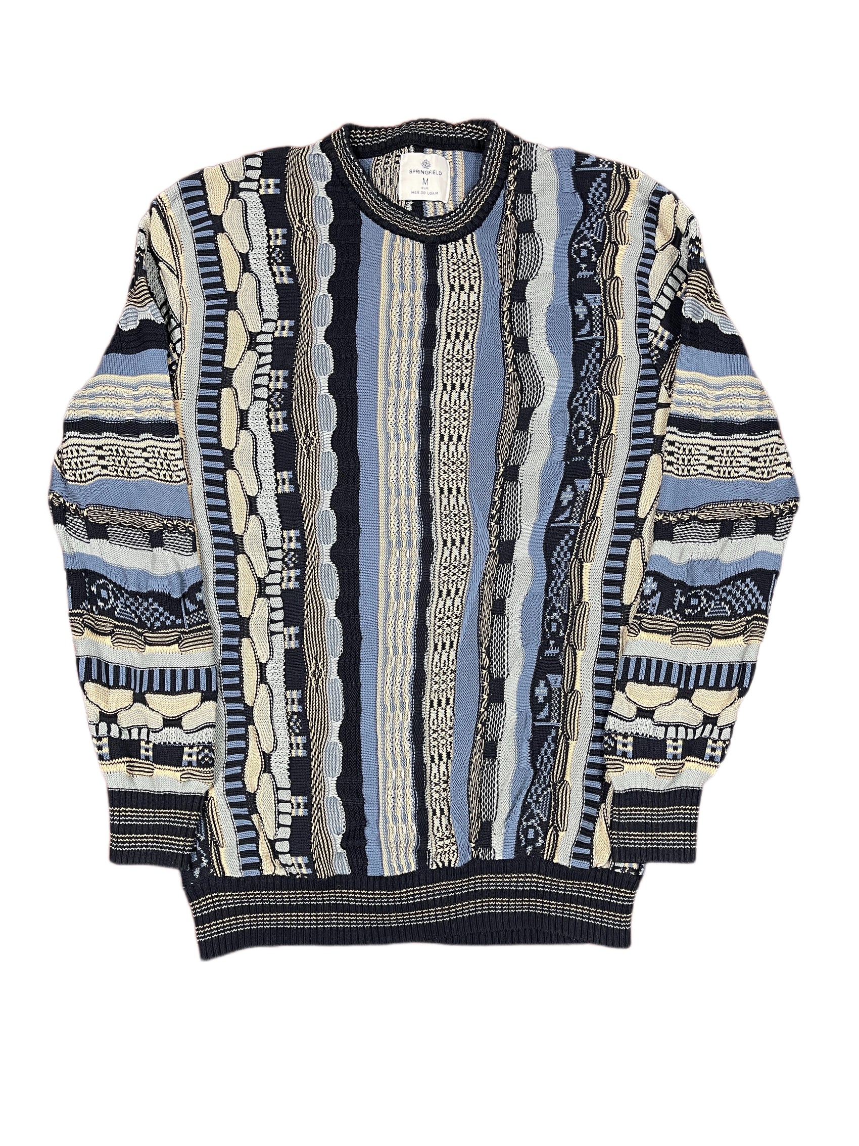 Springfield Knitted Sweatshirt Coggi Style Multicolor - M