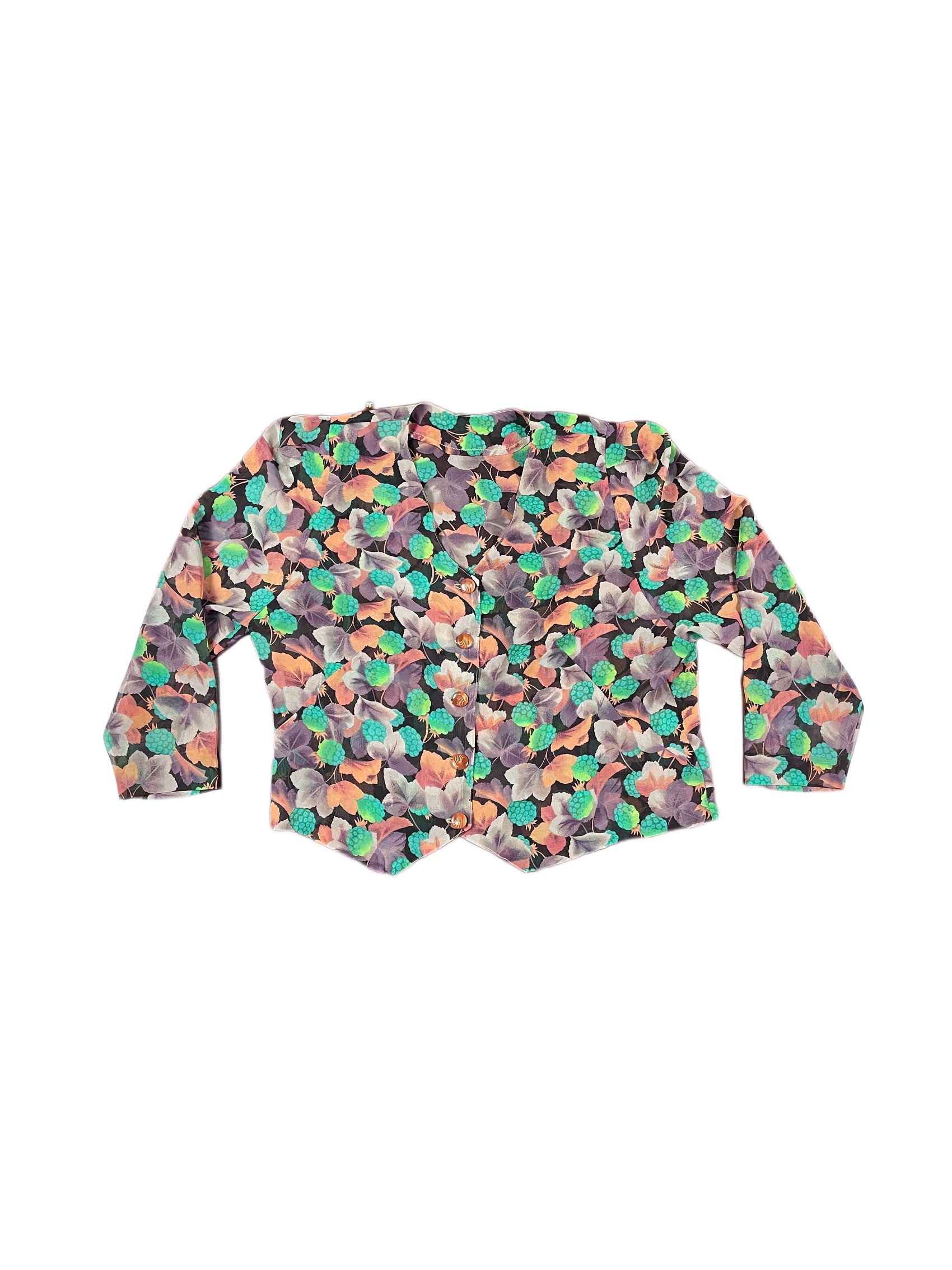 Vintage Selfmade Multicolor Long Sleeve Top - XL