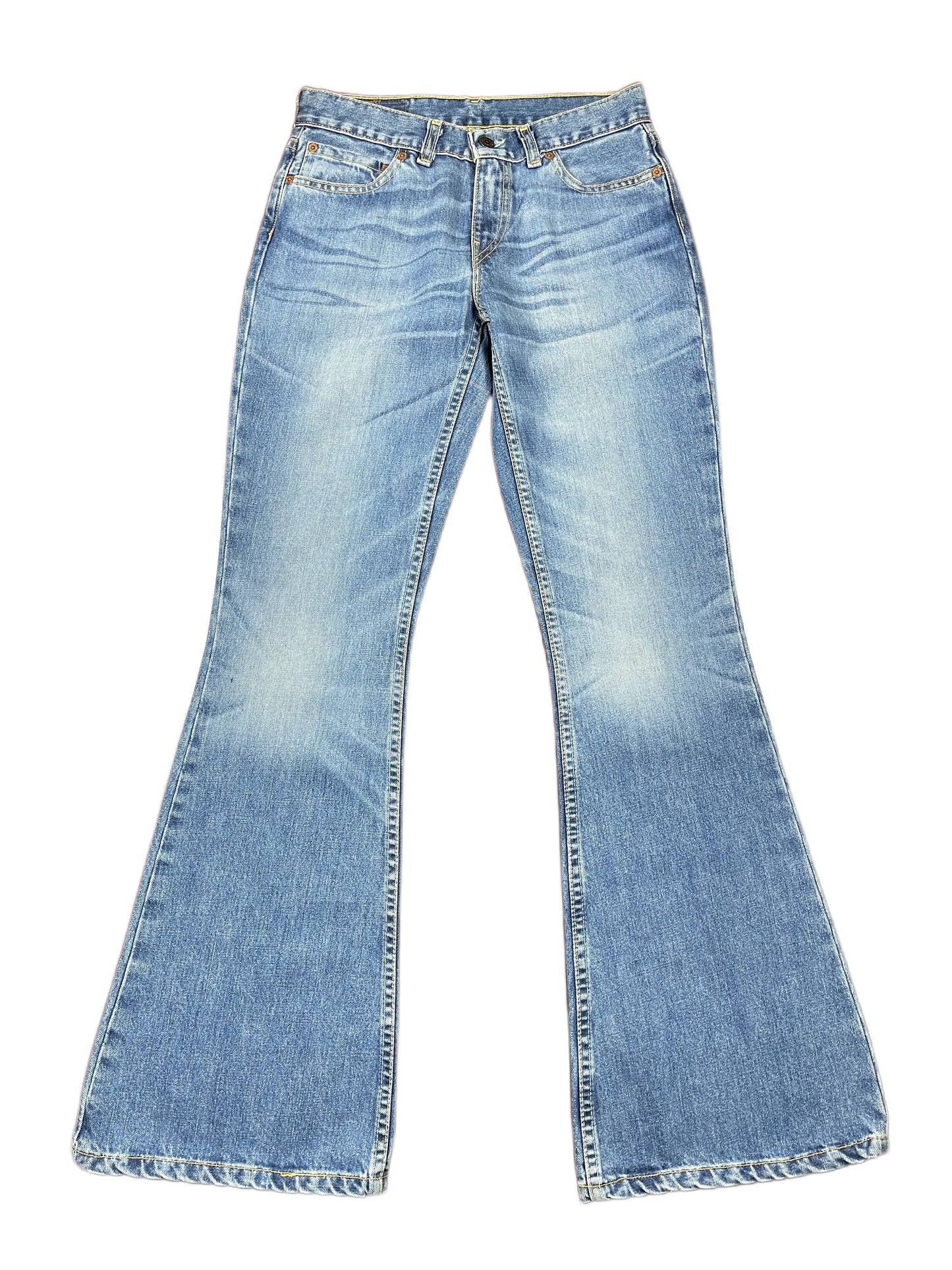Vintage Levi's Low Waist Flared Denim Pants Blue - M