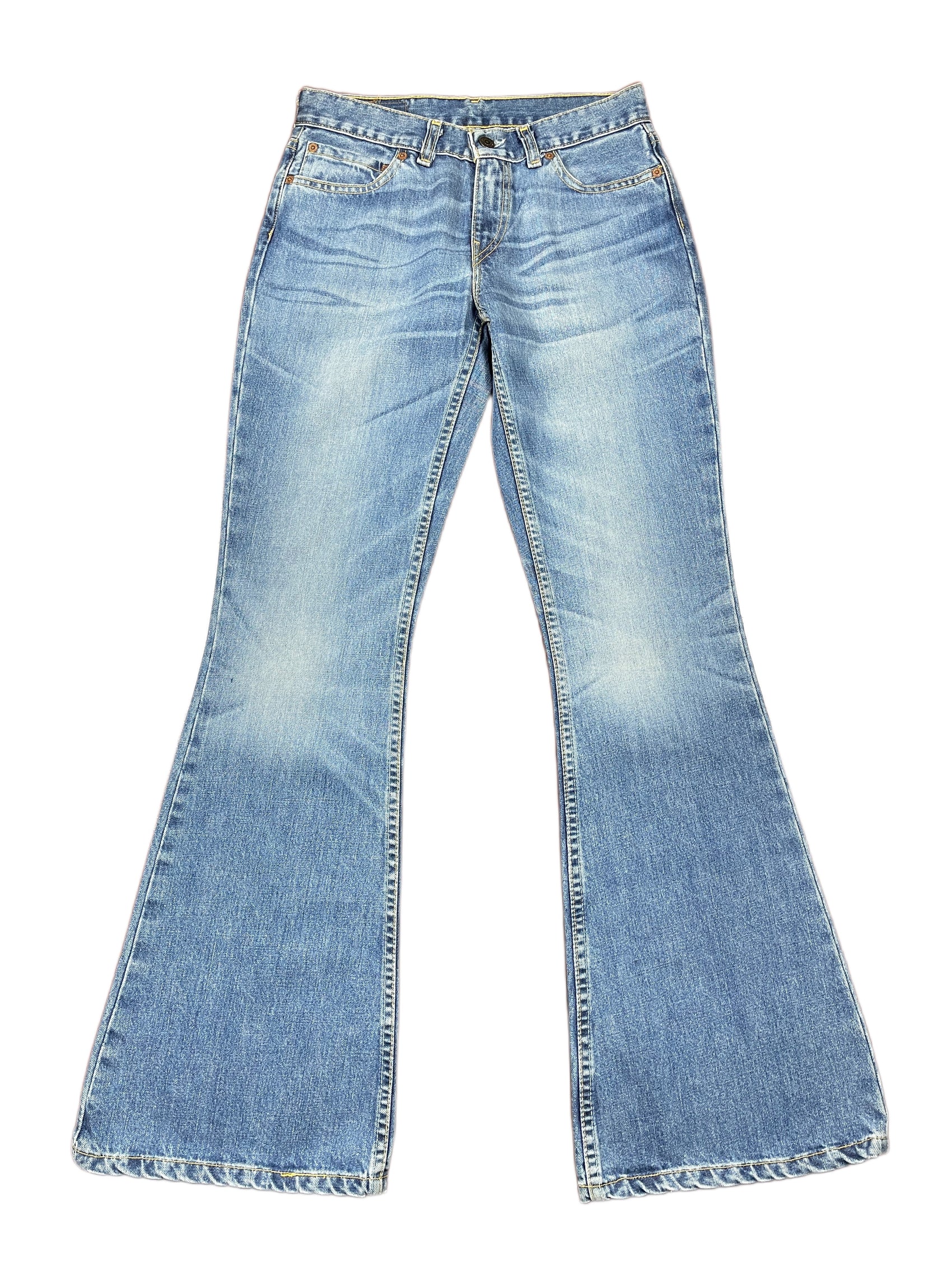 Vintage Levi's Low Waist Flared Denim Pants Blue - M