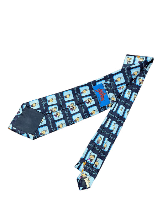 Vintage 2001 DIamond Geezer Tie Blue