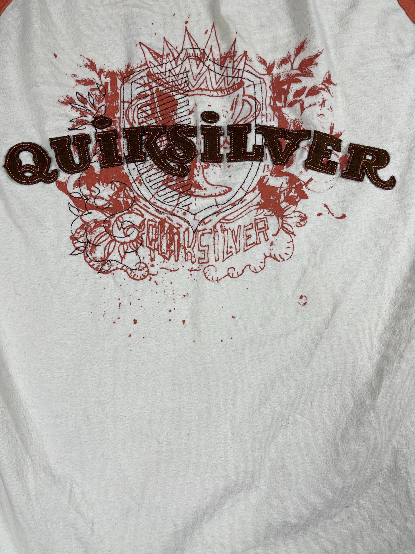 Y2k Quicksilver Longsleeve Cream Brown - S