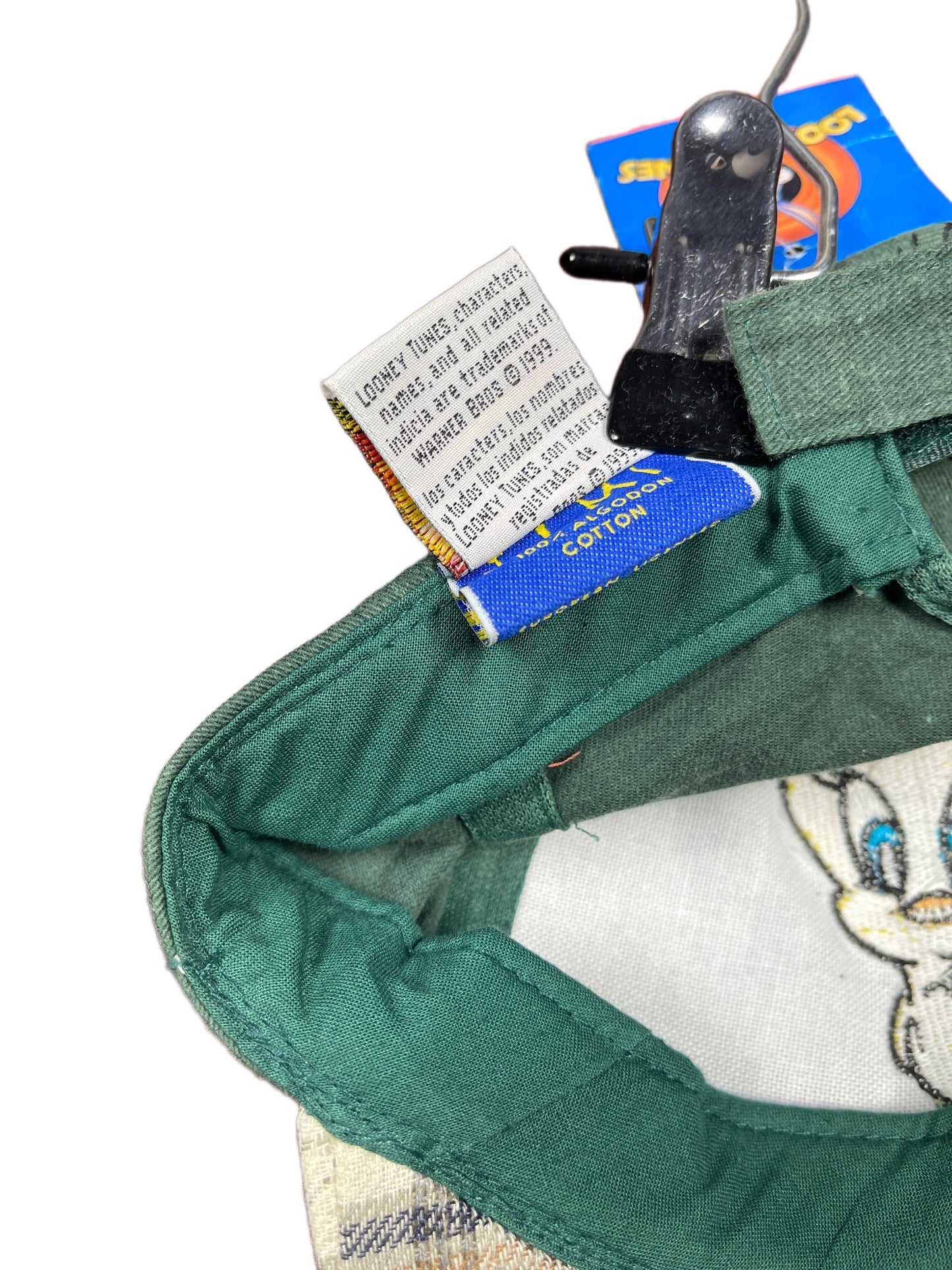 Vintage Tweety Looney Tunes Warner Bros Cap Green