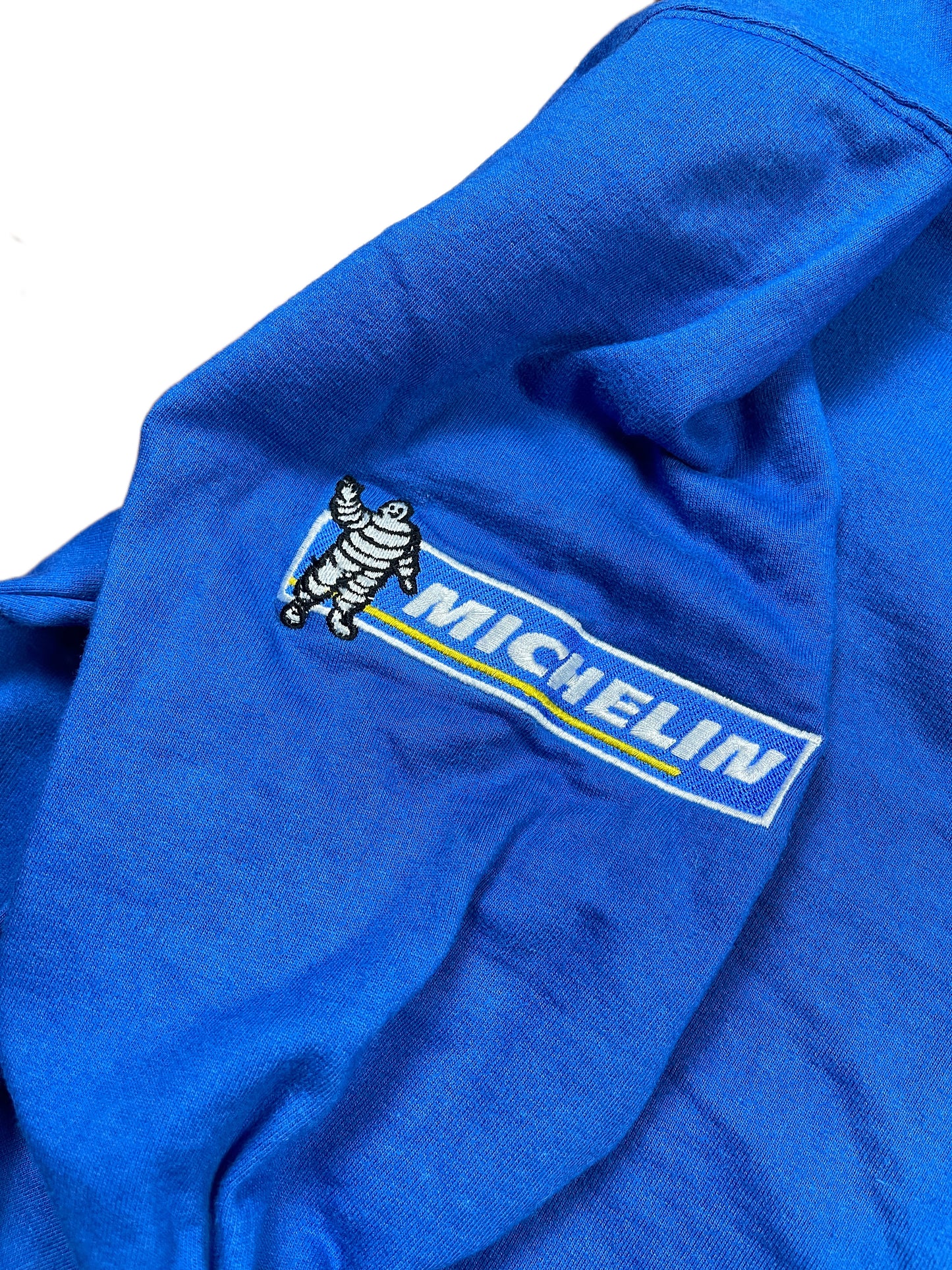 Vintage Michelin Zip Sweatshirt Blue - M