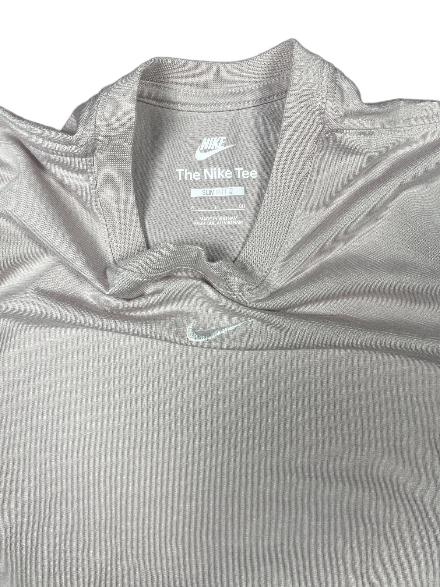 Nike Short Sleeve Top Gray Cream - S