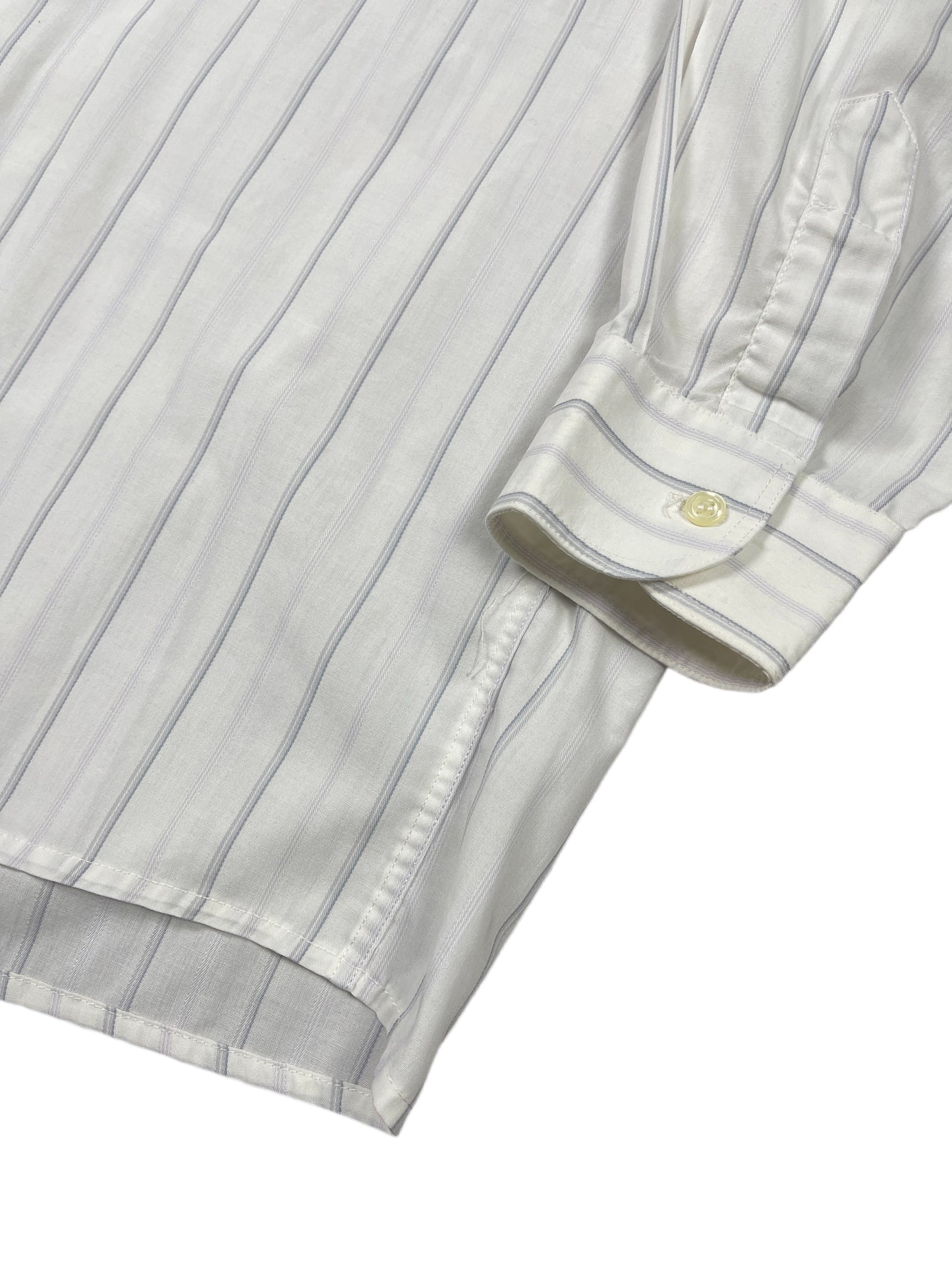 Vintage Picastello Long Sleeve Shirt Striped White - M