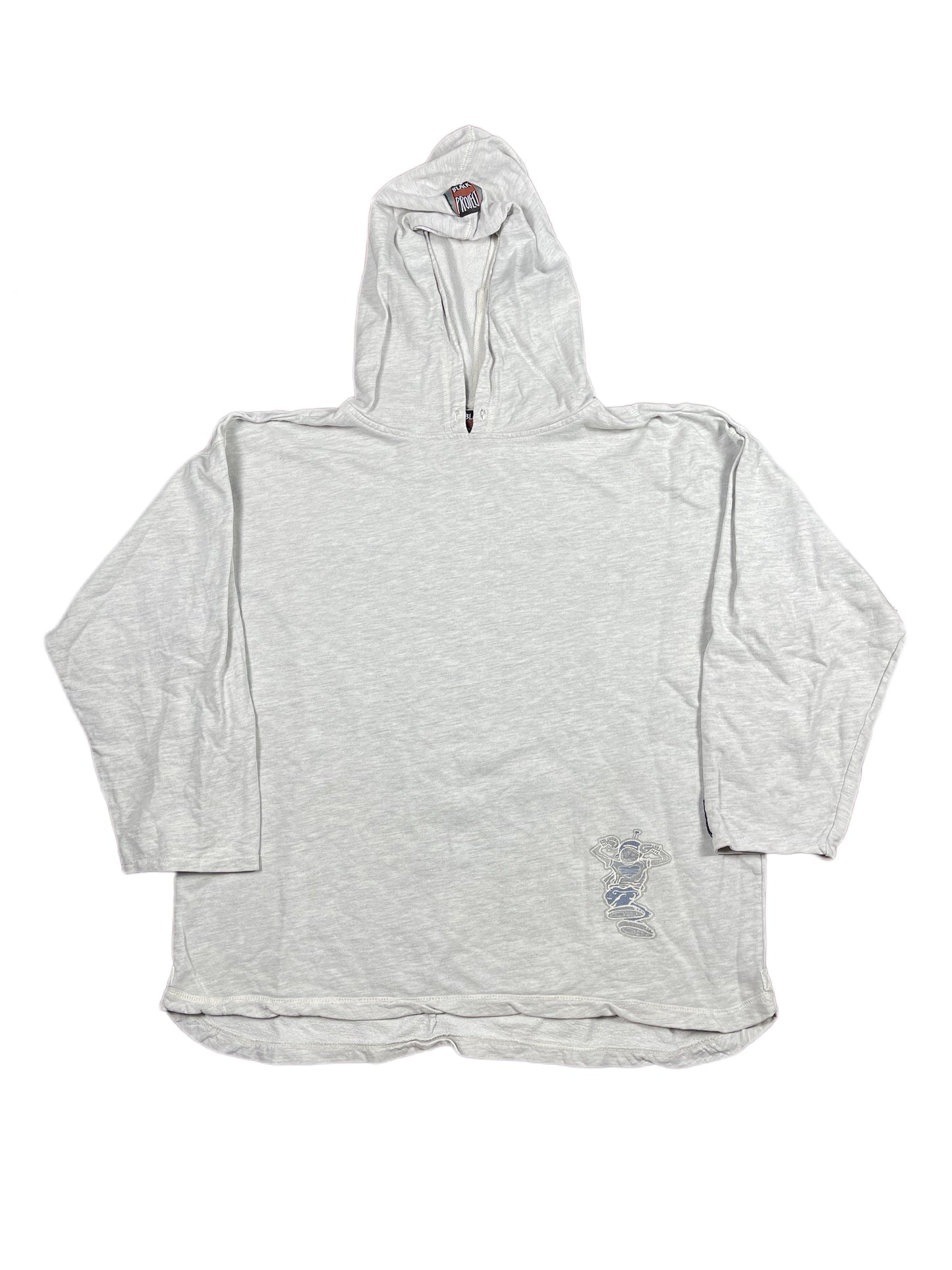 Y2k Black Project Hoodie Gray - L