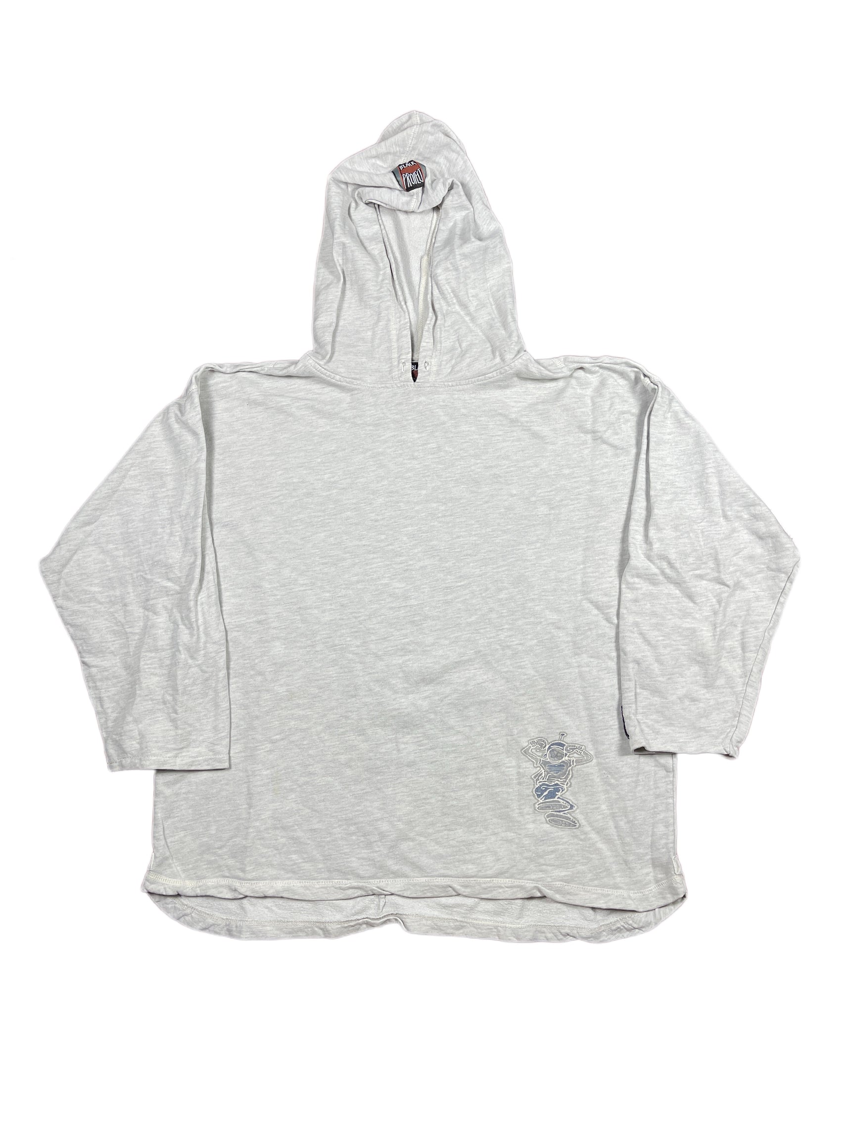 Y2k Black Project Hoodie Gray - L