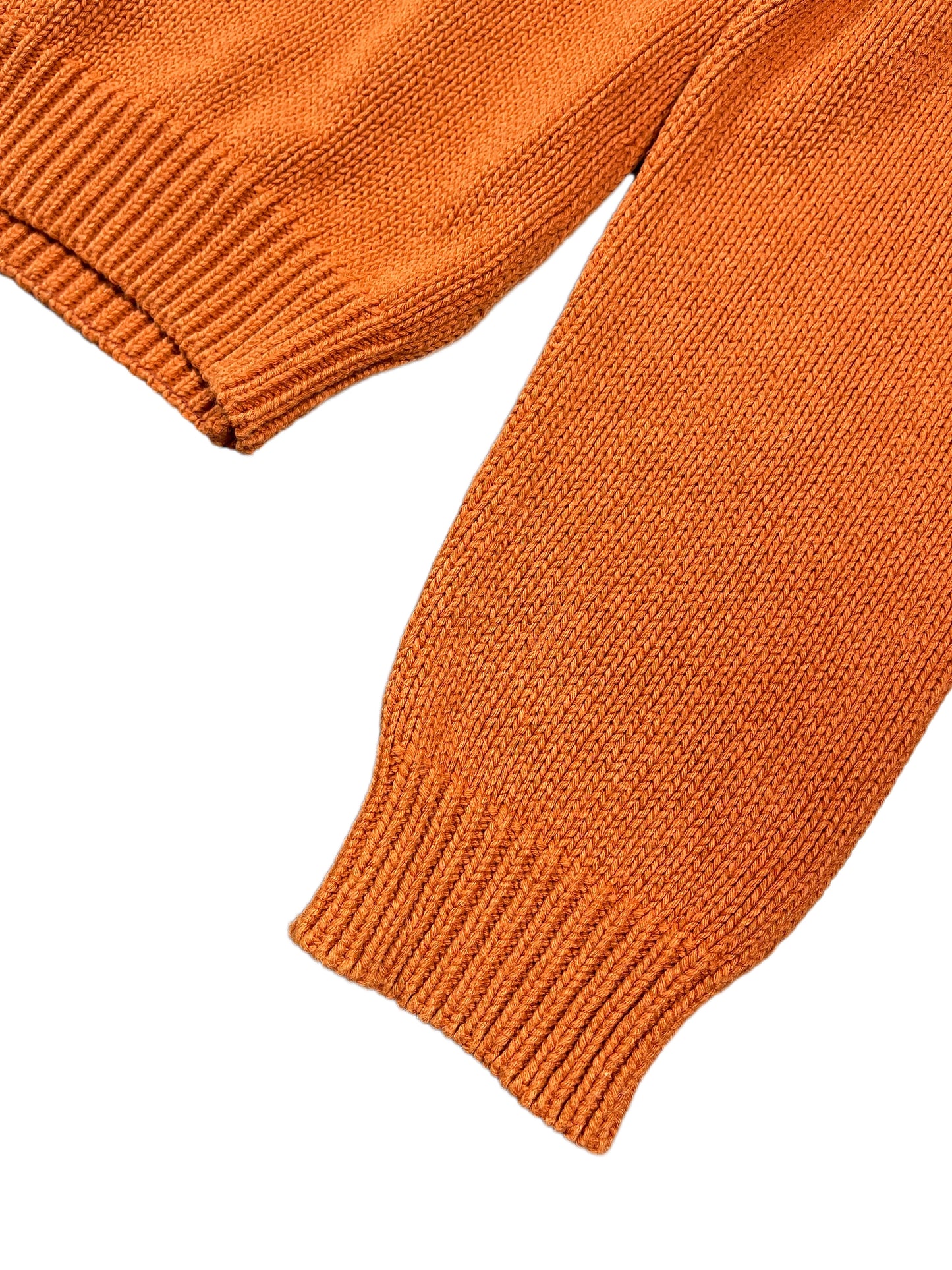 Vintage Thomas Burberry Knitted Sweatshirt Orange - M