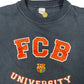 Vintage FC Barcelona University 1980s Sweatshirt Navy - XS