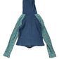 Y2k Cannibal Zip Through Knitted Hoodie Blue XS