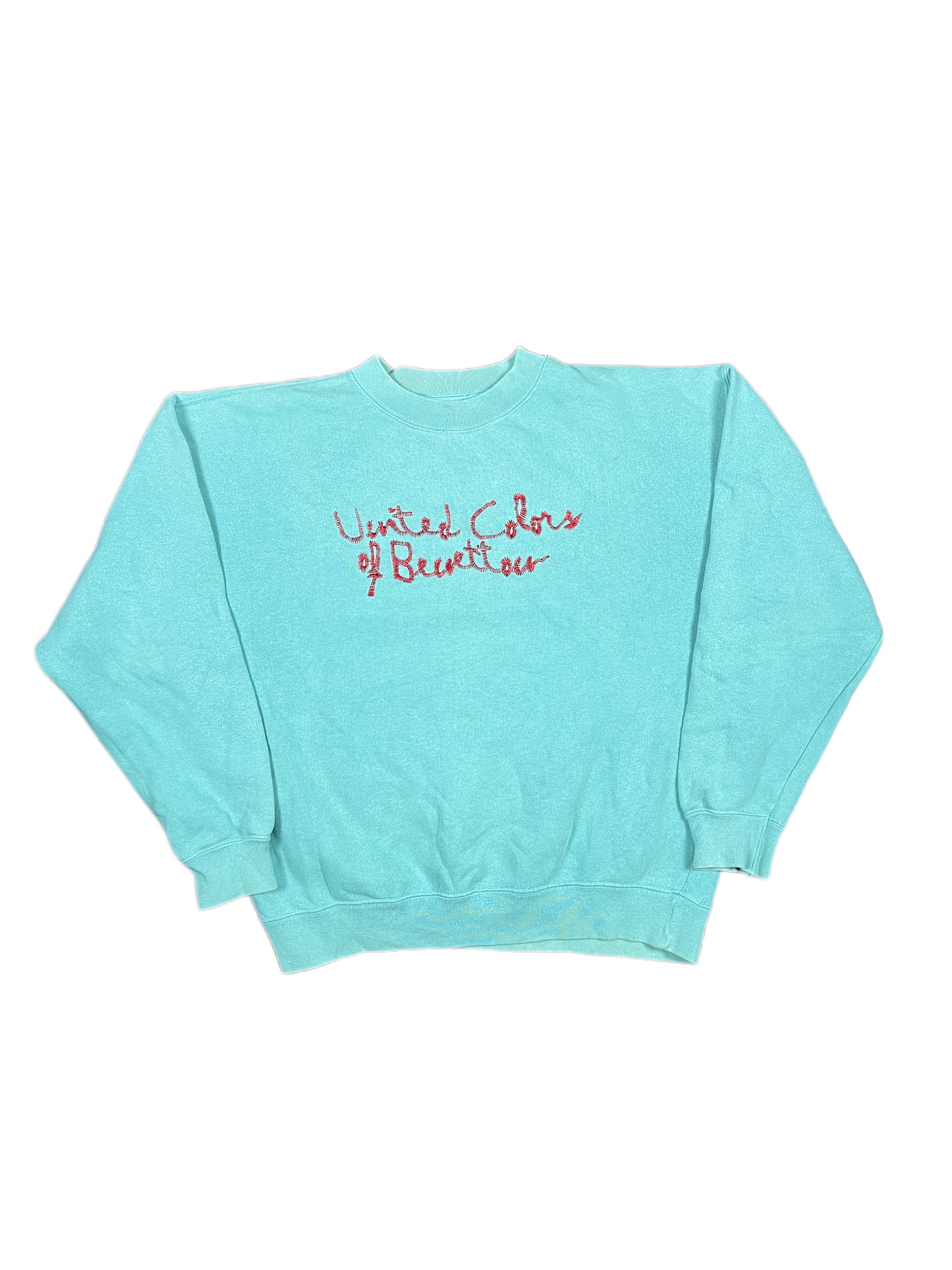 Vintage Benetton 1990s Sweatshirt Blue - M