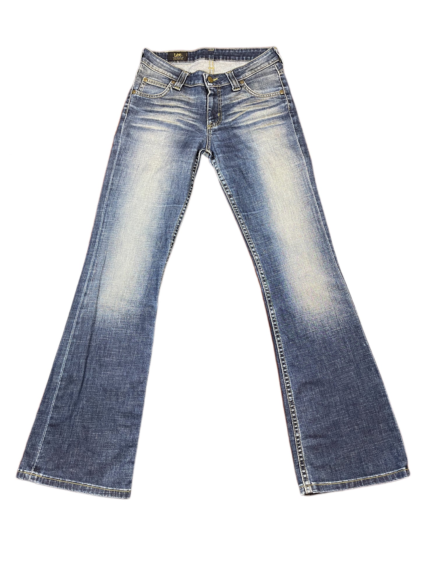 VIntage Lee Low Waist Flared Denim Pants Blue - S