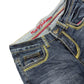 Y2k Miss Sidecar Bootcut Low Waist Denim Pants Blue - M