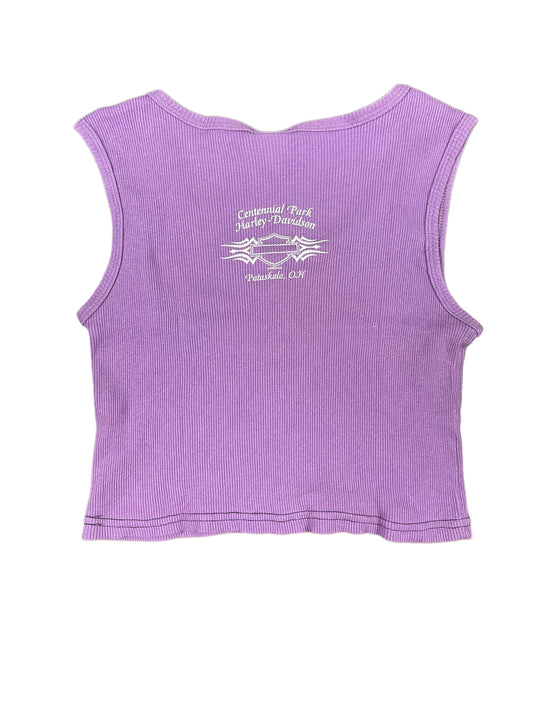 Vintage Harley Davidson Sleeveless Top Purple 2003 - L