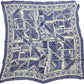 Vintage Handkerchief Blue Synthetic