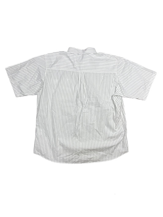 Carhartt Short Sleeve Shirt Striped White Gray - XL