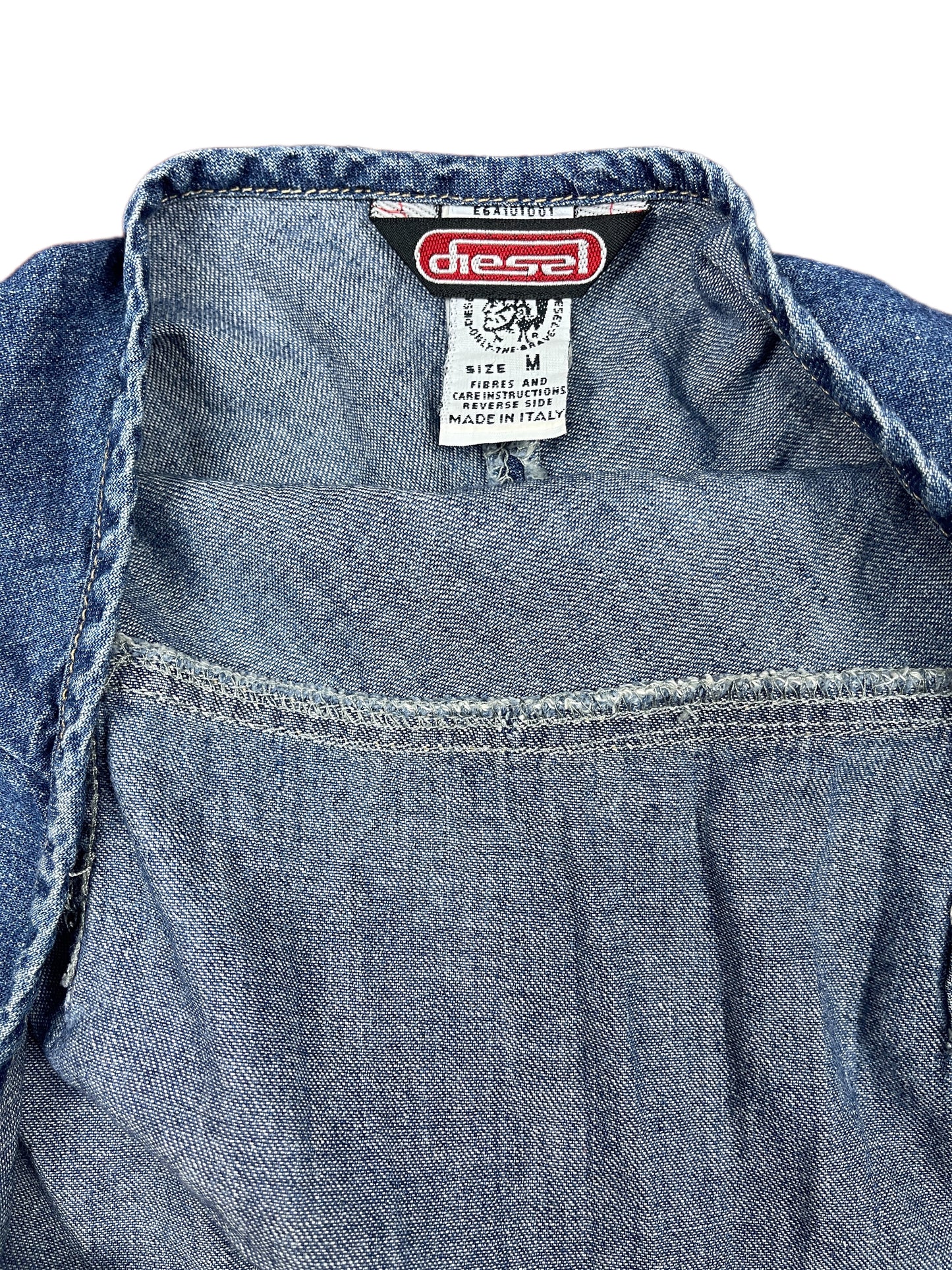 Y2k Diesel Denim Sleeveless Dress Blue - M