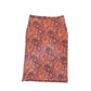 Pimkie Midi Skirt Red Tones Pattern - XS