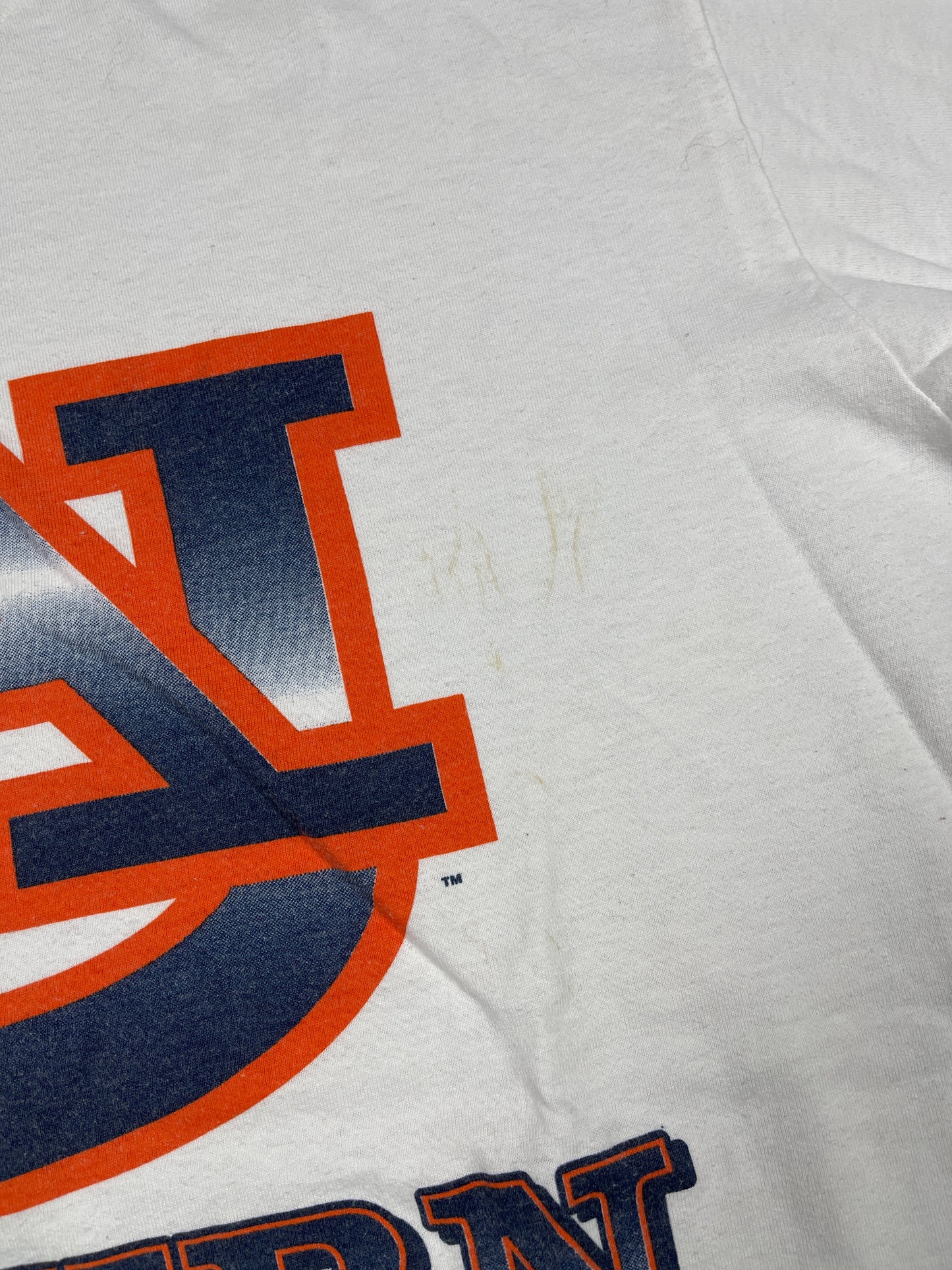 Vintage Oneita Auburn University 1990s T-Shirt White - XL