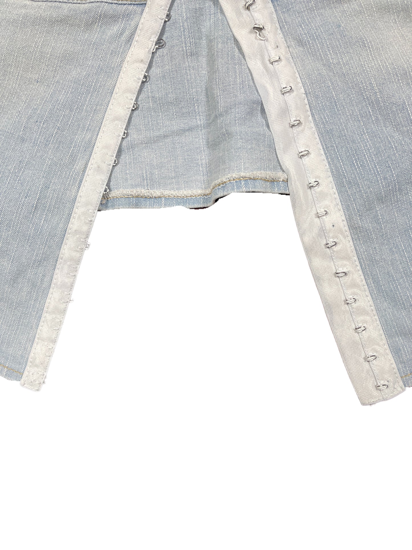Vintage Sleeveless Denim Top Blue - M