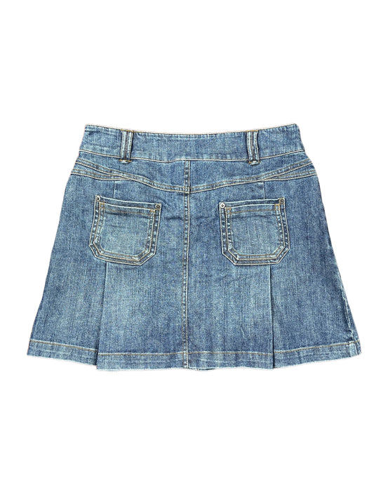 Y2k Camaieu Denim Skirt Blue - M