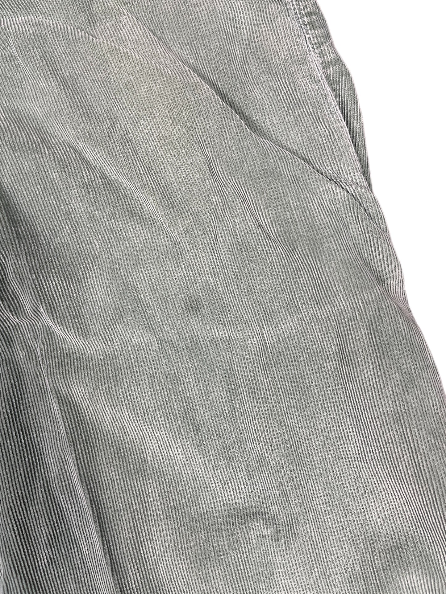 Y2k Motor Low Waist Flared Corduroy Pants Turquoise - S/M