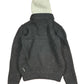 Vintage Armani Jeans Knitted Hooded Sweatshirt Black Gray - XXL