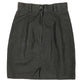 Vintage Linen Skirt Black - M