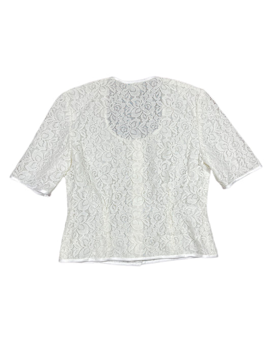 Vintage Marigar Short Sleeve Top White - XXL