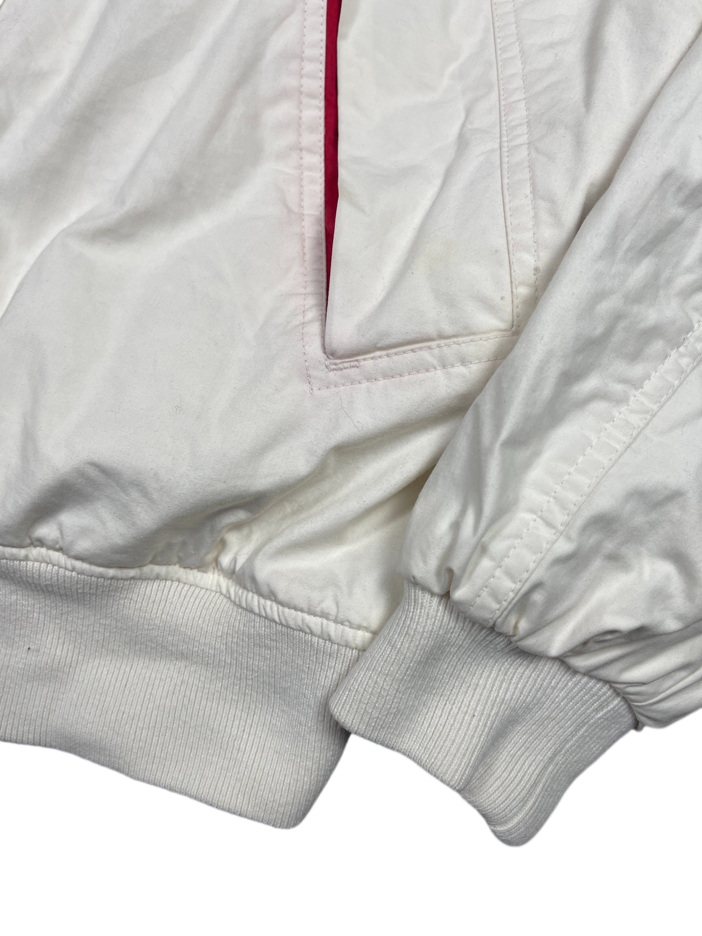 Vintage Nautica Sailing Jacket White Red XL