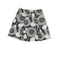 Fransa Midi Skirt Floral Pattern Black Gray - M